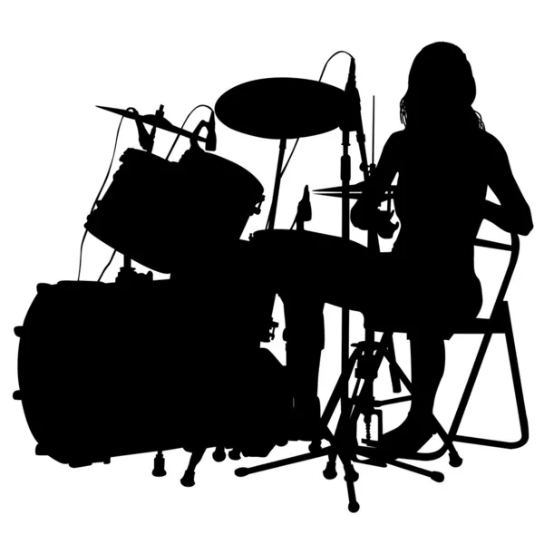 Baterista — Vector de stock