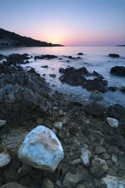 Naplemente, Horvátország — Stock Fotó