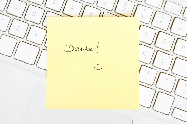 Grazie "Danke " — Foto Stock