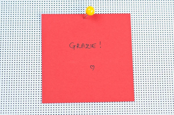 Grazie "Grazie " — Foto Stock