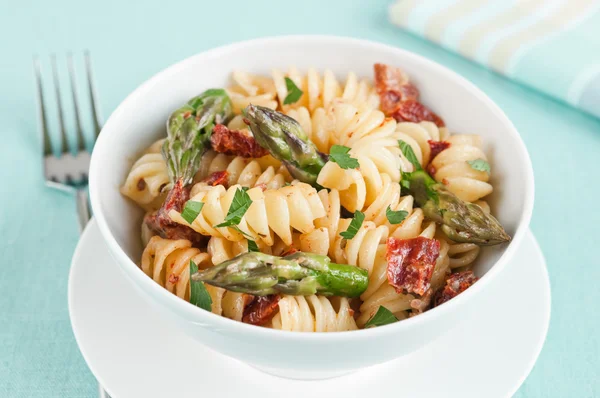 Pasta met asperges — Stockfoto