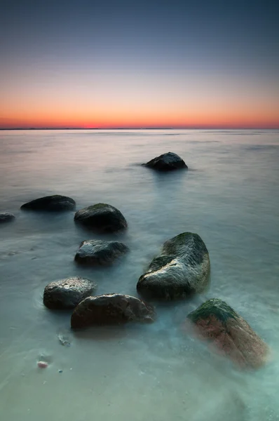 Seascape západ slunce — Stock fotografie