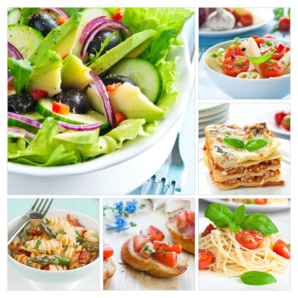 Mediterranean Food Collage — Stock Photo, Image