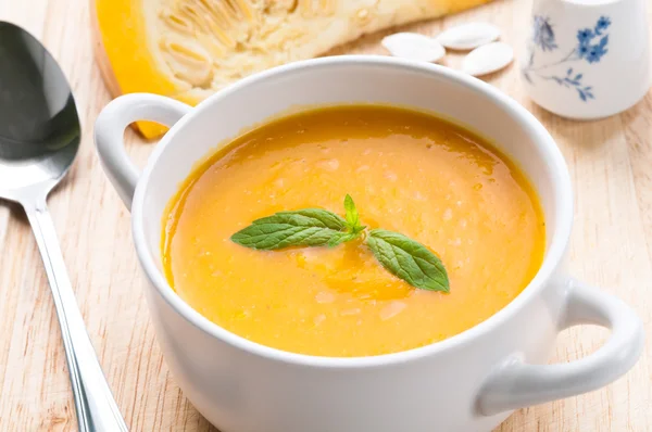 Kürbissuppe — Stockfoto