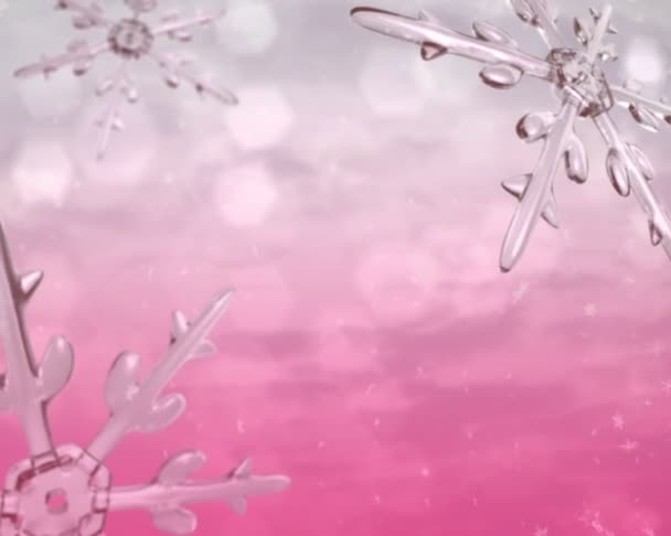 Xmas snow background — Stock Video