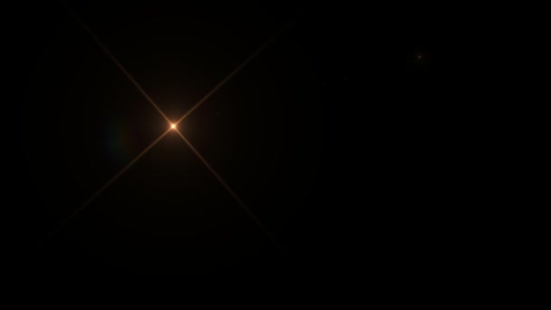 Yıldız çapraz ışık maruz — Stok video