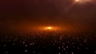 Turuncu galaxy hareketli grafik arka planı.