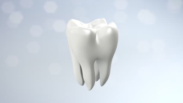 Health tooth flare — Stock Video