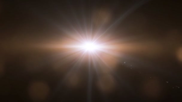 Grande de luz marrom len flares — Vídeo de Stock