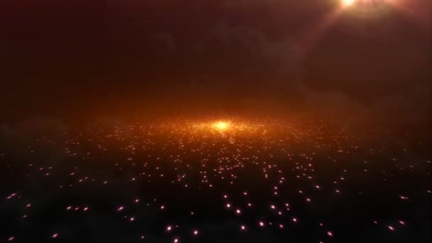 Orange galaxy motion grafisk bakgrund. — Stockvideo