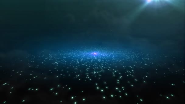 Modré galaxie motion grafika 2 — Stock video