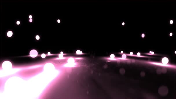 Pink Bouncing luz bolas de fundo de perto — Vídeo de Stock