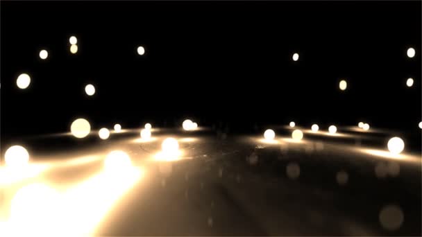 Perle rebondissant boules de lumière fond gros plan — Video