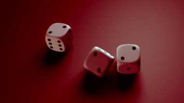 Kırmızı rolling dice