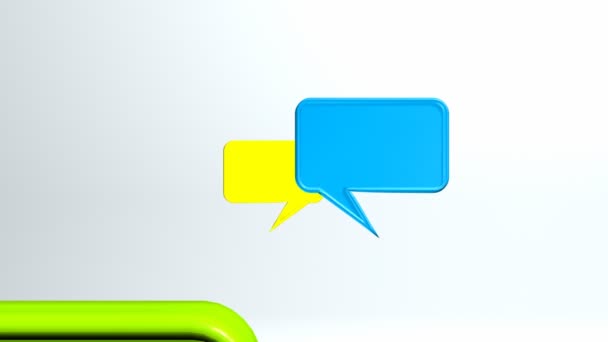 icônes de conversation colorées 