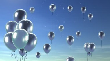 Mavi gökyüzü kadar balon