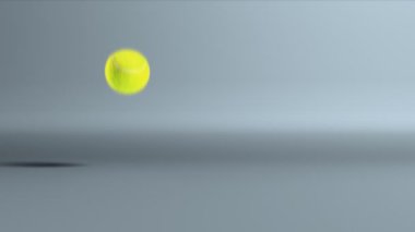 ağır çekim zıplayan tenis topu