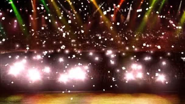 コンサートの黄色のライト — ストック動画