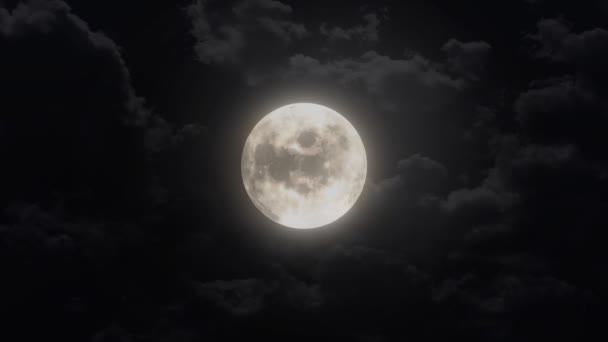Тихая большая луна — стоковое видео