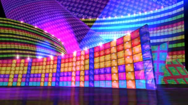 Disco stage sfondo set virtuale HD — Video Stock