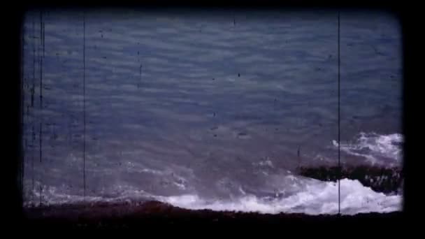 Super8mm морские кадры аудио — стоковое видео