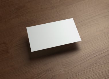 namecard yatay sol float stil ahşap