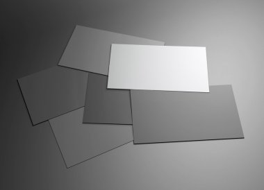 birçok namecard siyah ve beyaz