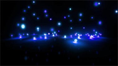 Mavi bouncing balls ışık geniş 2