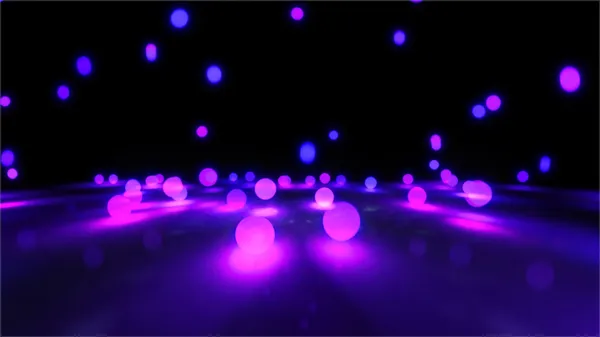 Purple Bouncing light balls — Stock Photo, Image