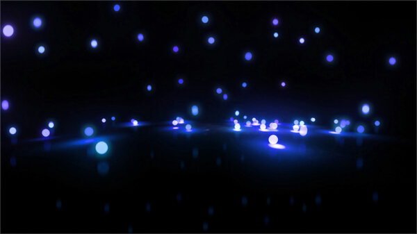 blue Bouncing light balls wide 1