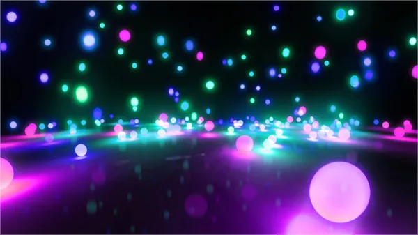 Bolas de luz de colores 2 — Foto de Stock