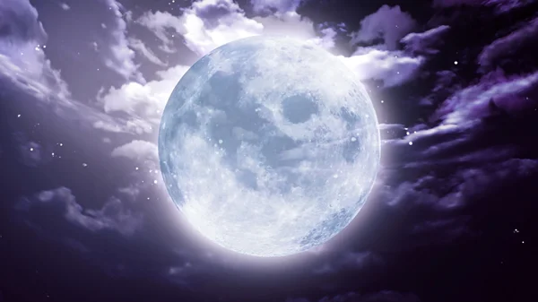 Большая Хэллоуинская луна — стоковое фото