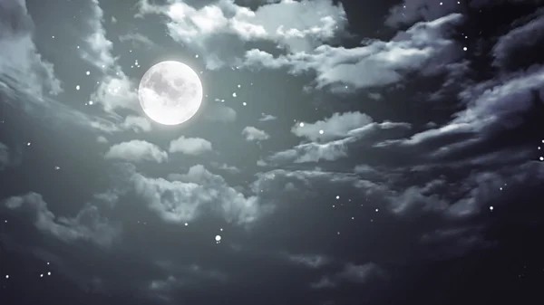 Хеллоуїн Місяць і темне небо широкий — стокове фото