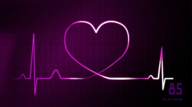 kalp atışı EKG'de İzleyicisi Eflatun