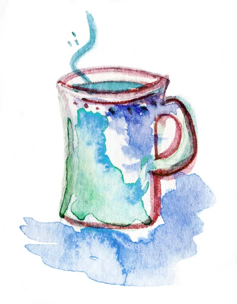 Hot water watercolor — Stock Photo, Image
