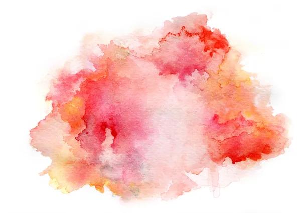 Red watercolor drawing ink — Stock Photo, Image