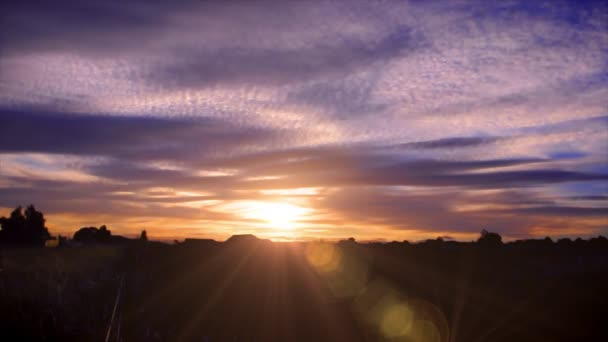 Australischer Sonnenuntergang — Stockvideo