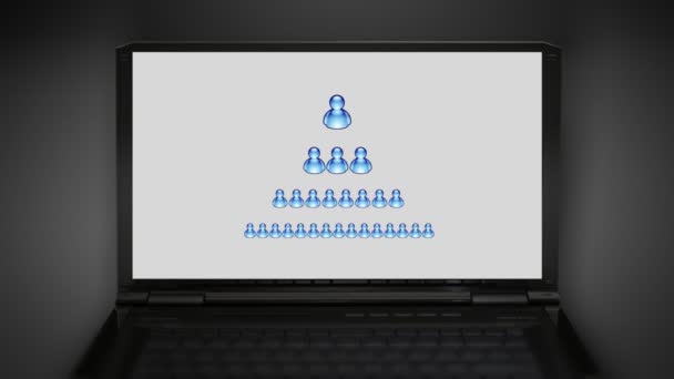Blue msn icons count — Stock Footage Blue msn icons count Stock Footage