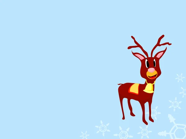 Happy Christmas reindeer — Stock Photo, Image