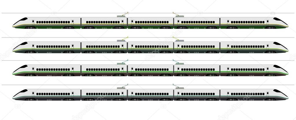 Shinkansen bullet train colors