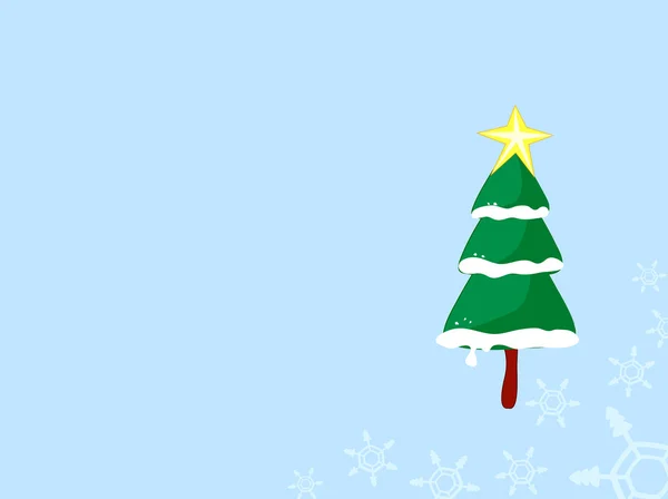 Happy Christmas tree — Stock Photo, Image