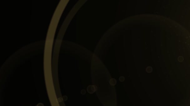 镜头耀斑黄金星 — 图库视频影像
