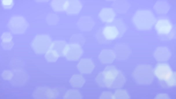 紫色の雪の結晶とフレアの背景 — ストック動画