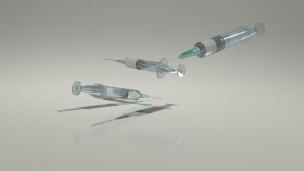 Needle syringe — Stock Video