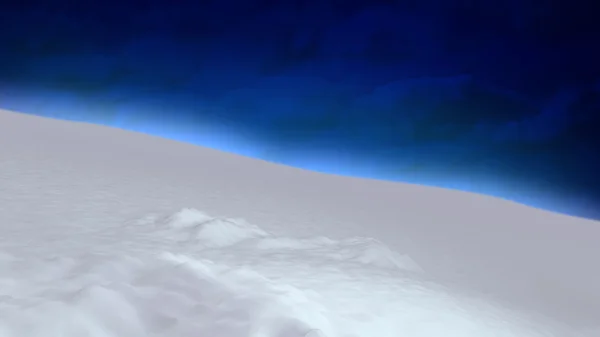 Sneeuw achtergrond blauwe hemel — Stockfoto
