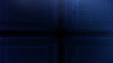 Dijital mavi küp hd