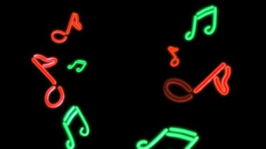 Nero müzik ışık kırmızı ve yeşil