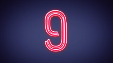 Nero geri sayım mavi 9 numara