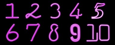 On üzerinden geri sayım pembe sayısı