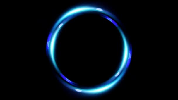 Anneau lentille arrondi cercle bleu 